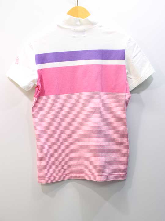 ■PEARLY GATES/パーリーゲイツ■カットソー/ゴルフウェア/半袖 マルチカラー レディース 1【中古】春夏秋冬 133042