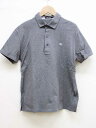 【夏物 新入荷】■BURBERRY BLACK LABEL/バーバリーブラックレーベル■ポロシャツ/半袖 グレー/灰色 メンズ 2【中古】夏 424042