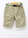 ★AIGLE/エーグル★ハーフパンツ/スポーツ/ウエストゴム/膝上丈 ベージュ レディース M【中古】夏 305042