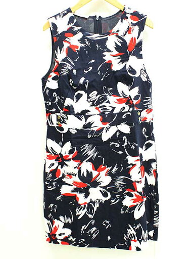 MANGO 総柄ワンピース ネイビー系 レディース EUR M 【中古】△ MANGO 総柄ワンピース ネイビー系 レディース EUR M 【中古】△