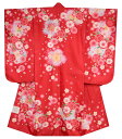 七五三 753 着物 7歳 女の子 四つ身着物 単品 桜柄 赤 販売 購入