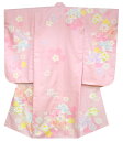 七五三 753 着物 7歳 女の子 四つ身着物 単品 絵羽柄 牡丹柄 ピンク 販売 購入