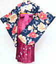 選べる袴6色 卒業式 袴セット 袴 小学校 小学生 ジュニア 女の子 大学生 レディース 女性 二尺袖 着物 袴 セット HL アッシュエルブランド 椿柄 紺1...