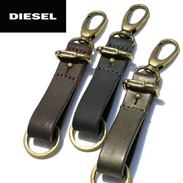 ★DIESEL ディーゼル レディース メンズ 男女兼用★牛革 本革 レザーキーホルダー キーリング【ANTESIS】【サイズUNI】【3カラー】die-l-a-81-256 《メーカー希望小売価格7,344円》