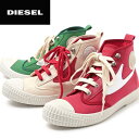 ■DIESEL ディーゼル メンズ■キャンバス地 本革レザー...