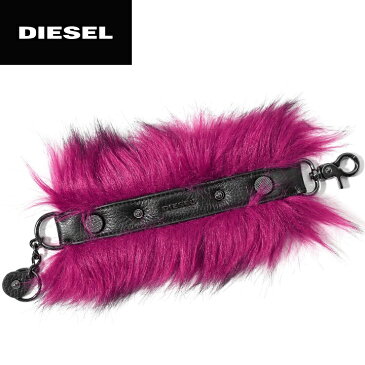 ★DIESEL ディーゼル レディース★牛革 本革 エコファー レザー バッグチャーム ブレスレット【FA-JANE】【サイズUNI】【ピンクパープル】die-l-a-88-218 《メーカー希望小売価格7,480円》