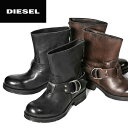 ★DIESEL ディーゼル レディース★牛革 本革 レザーブーツ エンジニアブーツ シューズ 靴【KRUISER】【日本サイズ23.0〜26.0】【2カラー】die-l-k-88-211 《メーカー希望小売価格37,800円》