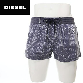 ■DIESEL ディーゼル メンズ■総柄 ペイズリー柄 メンズ水着 男性水着 サーフトランクス サーフパンツ 海パン ビーチウェア スイムウェア【BMBX-SANDY-E】【サイズS・L】【ブルー系】die-m-c-94-014 《メーカー希望小売価格13,824円》