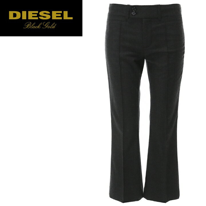 ★DIESEL BLACK GOLD ディーゼル ブラックゴールド レディース★ヴァージンウール 薄手 センタープレス スラックスパンツ【PIKIREI】【サイズ36〜40】【グレー】die-l-p-98-513 《メーカー希望小売価格42,900円》