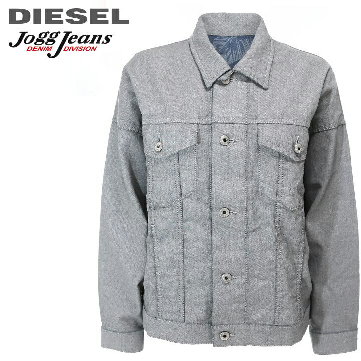 ★DIESEL ディーゼル レディース★総柄ボタニカル柄裏地 長袖 スウェットデニムジャケット【BABUK-NE】【サイズXS〜L】【ライトインディゴ】die-l-o-a8-870 《メーカー希望小売価格42,900円》