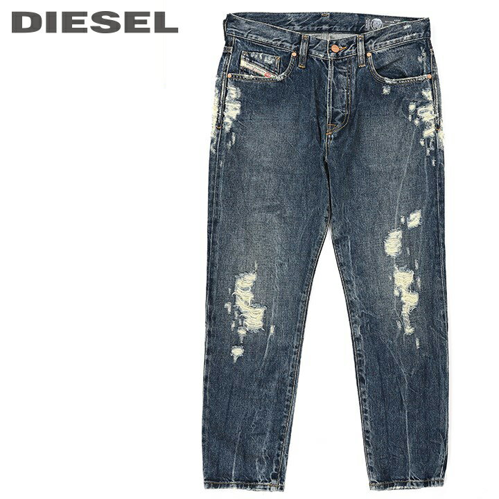 ディーゼル プレゼント メンズ ■DIESEL ディーゼル メンズ■ヴィンテージクラッシュダメージ加工 スリムスキニー ジーンズ デニム パンツ【MHARKY】【W28〜32】【L30】【ダークインディゴ】die-m-p-b8-033 die-m-p-b8-703《メーカー希望小売価格38,500円》