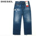 ディーゼル ■DIESEL ディーゼル メンズ■デストロイクラッシュダメージ加工 レギュラーストレート ジーンズ デニム パンツ【D-KODECK】【W26〜36】【L30】【ミディアムインディゴ】die-m-p-c4-552 《メーカー希望小売価格31,900円》