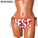 ★DIESEL ディーゼル レディース★ロゴプリント タイサイドビキニ ビーチウエア スイムウエア レディース水着 ビキニショーツ ビキニボトム 単品die-l-c-c4-964 《メーカー希望小売価格9,680円》