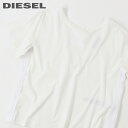 ★DIESEL ディーゼル レディース★メッシュテープアクセント ボクシーフィット 半袖Tシャツ カットソー【T-RYLY】【サイズXXS〜L】【ホワイト】die-l-t-c8-244 《メーカー希望小売価格14 080円》