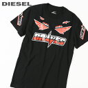 ★DIESEL ディーゼル レディース★アルパインスターズコラボ プリント 半袖Tシャツ カットソー【ASTARS-T-DIEGO-FL】【サイズXS〜XL】【ブラック】die-l-t-c8-268 《メーカー希望小売価格14,080円》