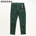 ディーゼル ■DIESEL ディーゼル メンズ■総柄プリント ストレッチ スリム ジーンズ カラーデニム パンツ【D-STRUKT-SP9】【W28〜38】【L30】【グリーン】die-m-p-d8-529 die-m-p-d8-720《メーカー希望小売価格49,500円》