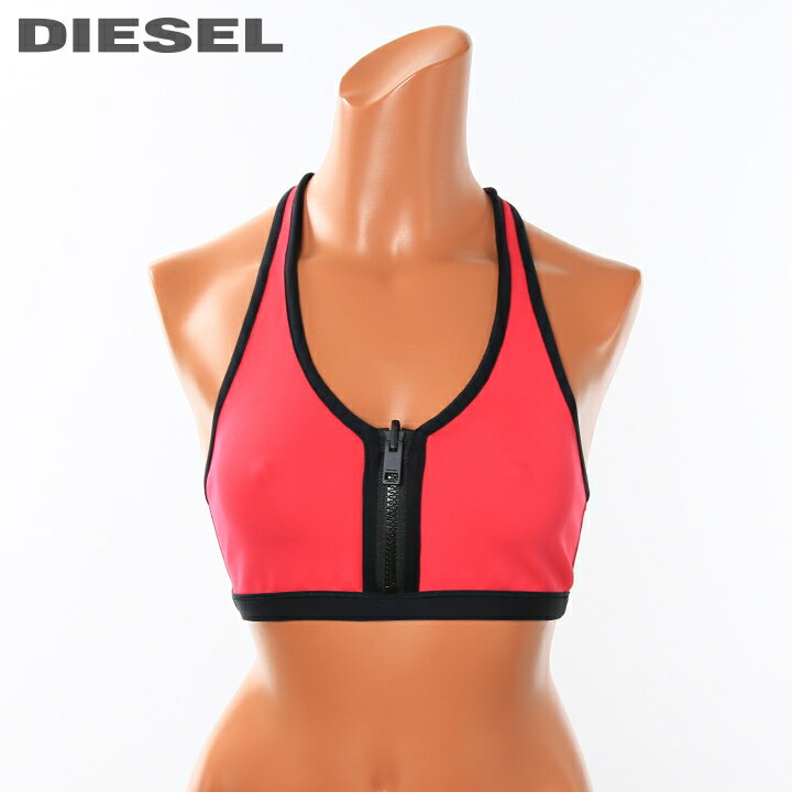 ★DIESEL ディーゼル レディース★SEA-DOOコラボ リバーシブル スポーティー ビーチウエア スイムウエア レディース水着 ビキニトップ 単品【BFB-MILADOO】【サイズXS・S】【ピンク×ブラック】die-l-c-d8-710 《_メーカー希望小売価格12,980円》