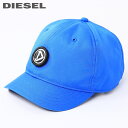 ディーゼル ■DIESEL ディーゼル メンズ■ベルクロ丸パッチ ベルクロストラップバック ベースボールキャップ 帽子【DIESET】【サイズ2】【ブルー】die-m-a-e4-006 《_メーカー希望小売価格15,400円》