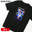 ■DIESEL ディーゼル メンズ■ラバーロゴ グラフィックプリント クルーネック 半袖Tシャツ カットソー【T-JUST-A43】【サイズM・L】【1サイズ程大きめのサイズ感】【ブラック】die-m-t-e4-385 die-m-t-e4-384《メーカー希望小売価格13,200円》