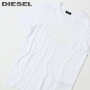 ■DIESEL ディーゼル メンズ■ラバープリント コットン 半袖Tシャツ カットソー【T-DIEGOS-K45】【サイズXXS～S】【ホワイト】die-m-t-e4-459 《メーカー希望小売価格7,700円》