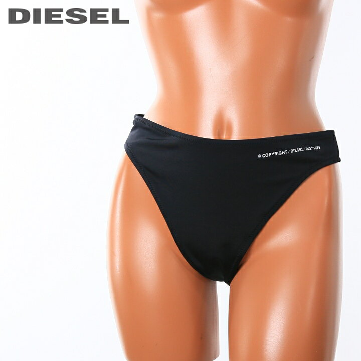 ★DIESEL ディーゼル レディース★コピーライトロゴ トライアングルビキニ ビーチウエア スイムウエア レディース水着 ビキニショーツ ビキニボトム 単品【BFB-ALI】【サイズXS S】【ブラック】die-l-c-e4-975 《_メーカー希望小売価格9,680円》