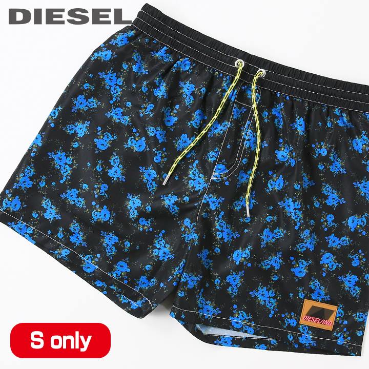 ■DIESEL ディーゼル メンズ■花柄 バラ柄 メンズ水着 男性水着 ショートトランクス サーフパンツ 海パン ビーチウェア スイムウェア【BMBX-WAVE 2.017】【サイズS】【ブラック】die-m-c-e4-923 die-m-c-e4-924《_メーカー希望小売価格14,080円》