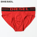 ■DIESEL ディーゼル メンズ■ウエストロゴゴム ストレッチ ブリーフ パンツ 下着 アンダーウエア【UMBR-ANDRE】【サイズS・M】【レッド】die-m-i-e4-802 《_メーカー希望小売価格3,850円》