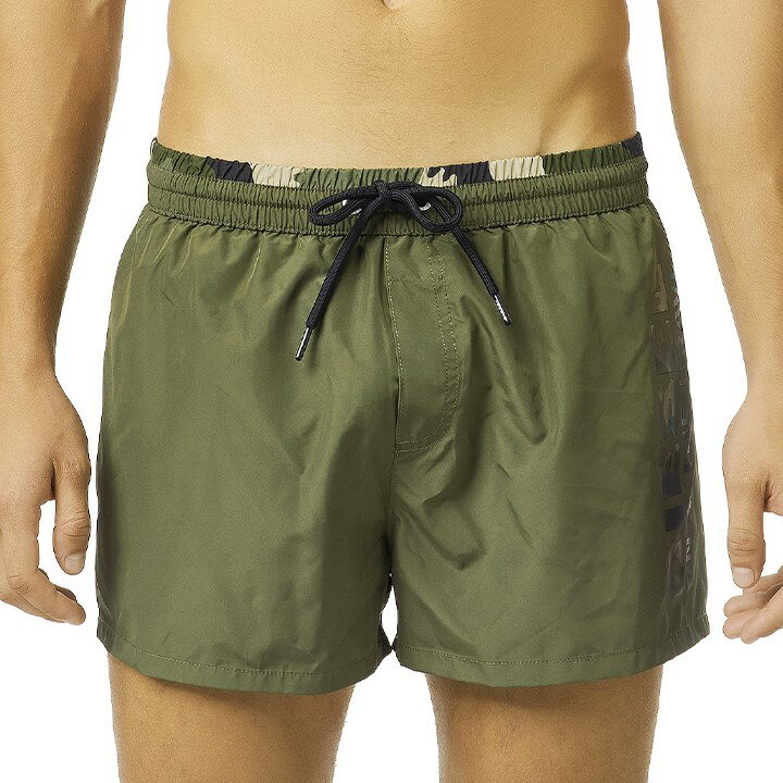 【30%OFFクーポンあり】■DIESEL ディーゼル メンズ■パッカブル メンズ水着 男性水着 ショートトランクス サーフパンツ 海パン ビーチウェア スイムウェア【BMBX-SANDY 2.017】【サイズS】【カーキグリーン】die-m-c-e8-c06 《_メーカー希望小売価格11,880円》