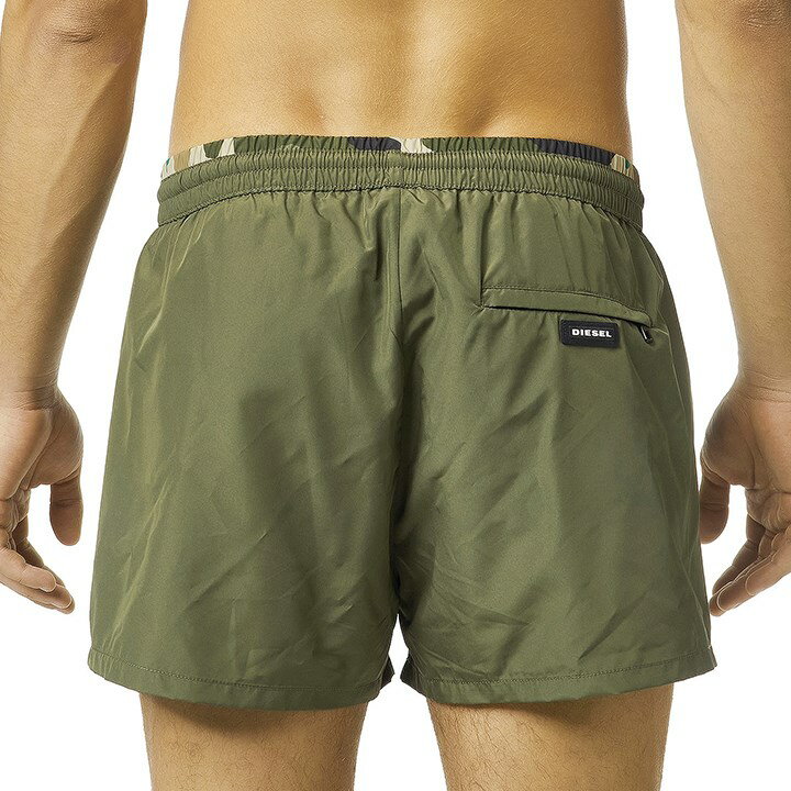 【30%OFFクーポンあり】■DIESEL ディーゼル メンズ■パッカブル メンズ水着 男性水着 ショートトランクス サーフパンツ 海パン ビーチウェア スイムウェア【BMBX-SANDY 2.017】【サイズS】【カーキグリーン】die-m-c-e8-c06 《_メーカー希望小売価格11,880円》