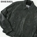 【売り尽くし】■DIESEL ディーゼル メンズ■羊革 本革 キルティング裏地 レザージャケット【L-MARTIN】【サイズM～XXL】【ブラック】die-m-o-f1-001 《メーカー希望小売価格225,500円》