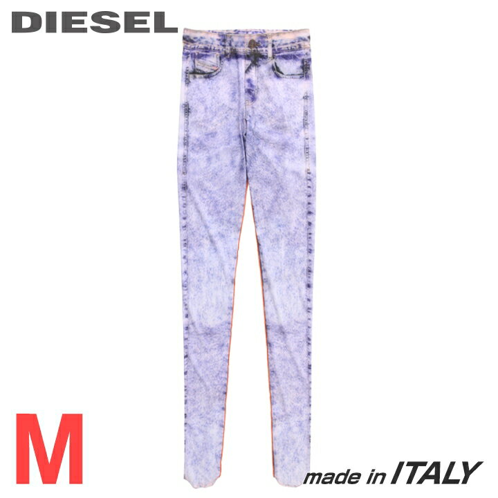 楽天キイロヤ インポート★DIESEL ディーゼル レディース★デニム風プリント トロンプルイユ セカンドスキン レギンスパンツ【P-KOLL】【サイズM】【ブルー系】die-l-p-f4-62d 《メーカー希望小売価格33,000円》