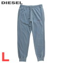 ■DIESEL ディーゼル メンズ■ウエストゴム ドロスト ワンポイントロゴプリント スウェットパンツ【P-TARY-IND】【サイズL】【グレー】die-m-...