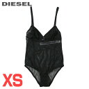★DIESEL ディーゼル レディース★シースルー キャミソール ボディブリファー 下着 アンダーウエア【UFBY-TULIES-M】【サイズXS】【ブラック】die-l-i-f4-u9a 《_メーカー希望小売価格13,200円》