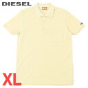 ■DIESEL ディーゼル メンズ■ヴィンテージウォッシュ加工 ワンポイントオーバルDロゴ 鹿の子 半袖ポロシャツ【T-POLO-WORKY-DOV-PE】【サイズXL】【イエローベージュ】die-m-t-f4-258 《メーカー希望小売価格23,100円》(4)