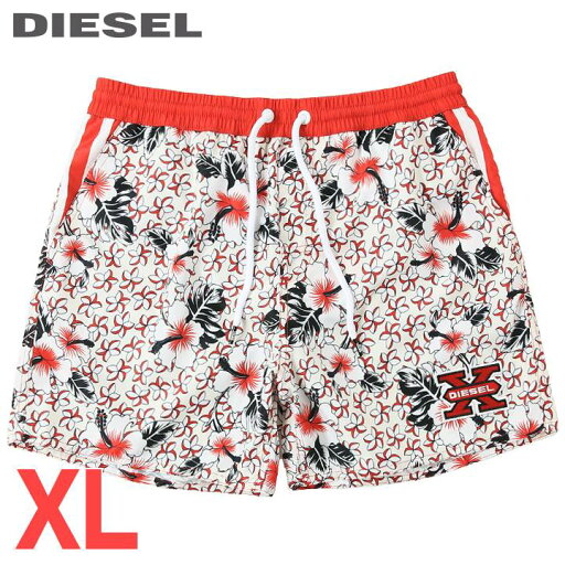 ■DIESEL ディーゼル メンズ■ボタニカル総柄 メンズ水着 男性水着 ショートトランクス サーフパンツ 海パン ビーチウェア スイムウェア【BMBX-CAYBAY】【サイズXL】【アイボリー×レッド】die-m-c-f4-c13 《_メーカー希望小売価格17,380円》 ■DIESEL ディーゼル メンズ■ボタニカル総柄 メンズ水着 男性水着 ショートトランクス サーフパンツ 海パン ビーチウェア スイムウェア【BMBX-CAYBAY】【サイズXL】【アイボリー×レッド】die-m-c-f4-c13 《_メーカー希望小売価格17,380円》