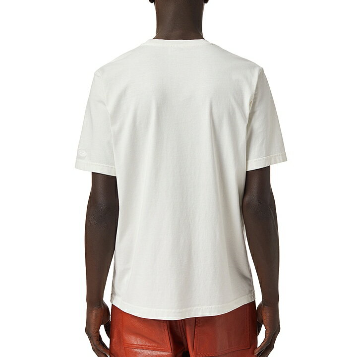 ■DIESEL ディーゼル メンズ■クラック加工プリント ウォッシュ加工 半袖Tシャツ カットソー【T-JUST-C18】【サイズXXL】【アイボリーホワイト】die-m-t-f4-4p2 《メーカー希望小売価格13,200円》