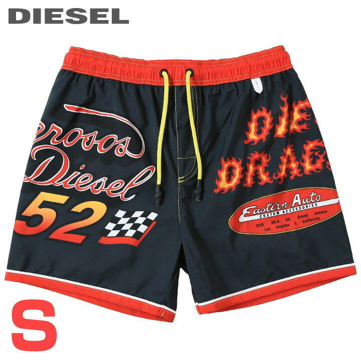 【30%OFFクーポンあり】■DIESEL ディーゼル メンズ■デジタルプリント メンズ水着 男性水着 ショートトランクス サーフパンツ 海パン ビーチウェア スイムウェア【BMBX-WAVE-B】【サイズS】【ブラック×レッド】die-m-c-f4-c2n 《_メーカー希望小売価格17,380円》