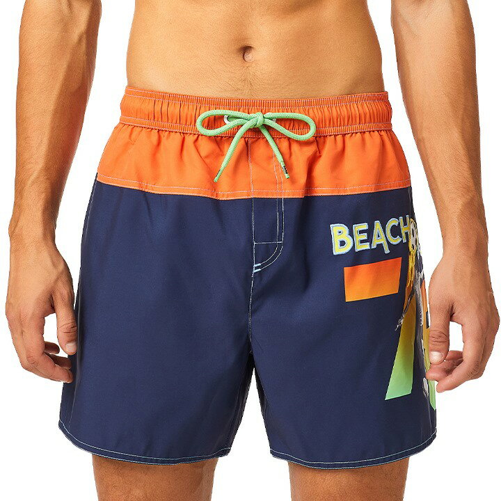 ■DIESEL ディーゼル メンズ■刺繍ロゴパッチ メンズ水着 男性水着 ショートトランクス サーフパンツ 海パン ビーチウェア スイムウェア【BMBX-WAVE-YK】【サイズM】【ネイビー】die-m-c-f4-c3c 《_メーカー希望小売価格17,600円》