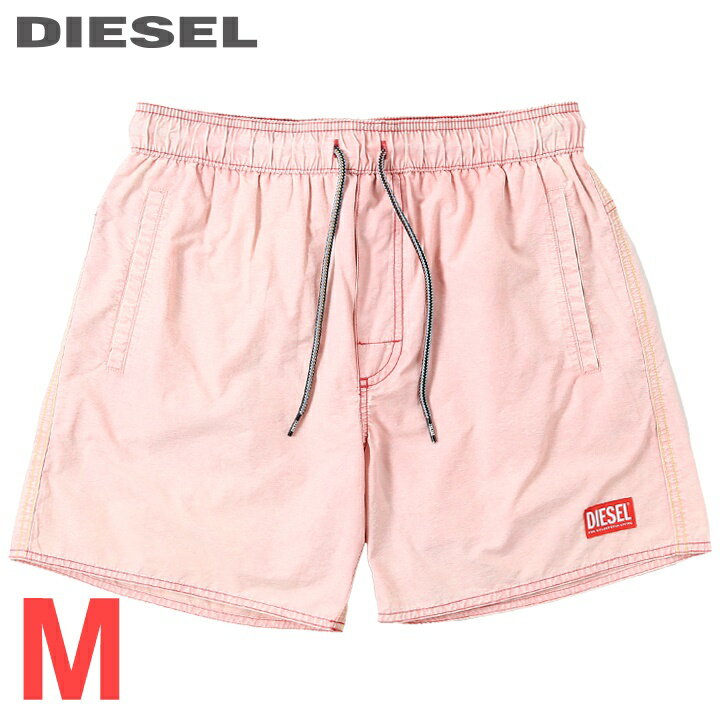 ■DIESEL ディーゼル メンズ■ヴィンテージ調 メンズ水着 男性水着 ショートトランクス サーフパンツ 海パン ビーチウェア スイムウェア【BMBX-WAYKEEKI-WE】【サイズM】【ピンク系】die-m-c-f4-c41 《_メーカー希望小売価格25,300円》