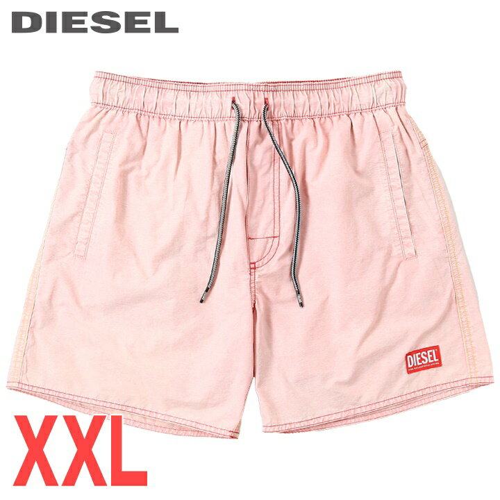 ■DIESEL ディーゼル メンズ■ヴィンテージ調 メンズ水着 男性水着 ショートトランクス サーフパンツ 海パン ビーチウェア スイムウェア【BMBX-WAYKEEKI-WE】【サイズXXL】【ピンク系】die-m-c-f4-c43 《_メーカー希望小売価格25,300円》