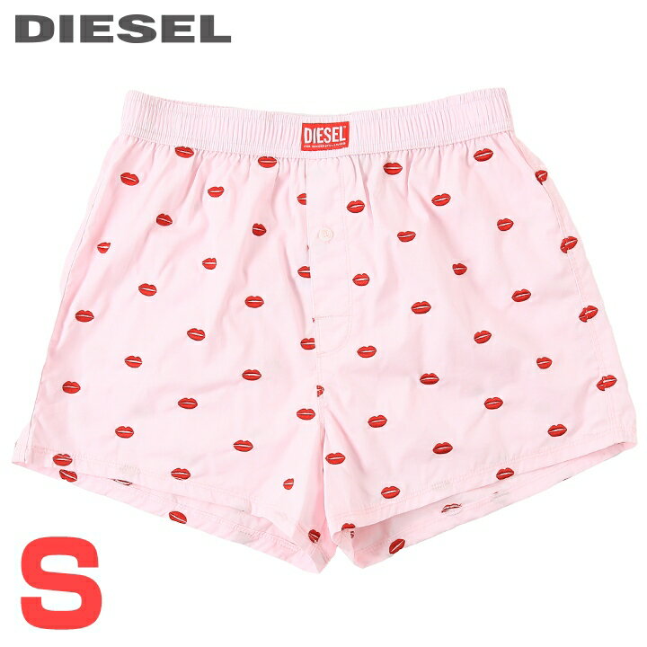 ■DIESEL ディーゼル メンズ■ウエストゴム リップ くちびる 刺繍ドット トランクスパンツ 下着 アンダー..