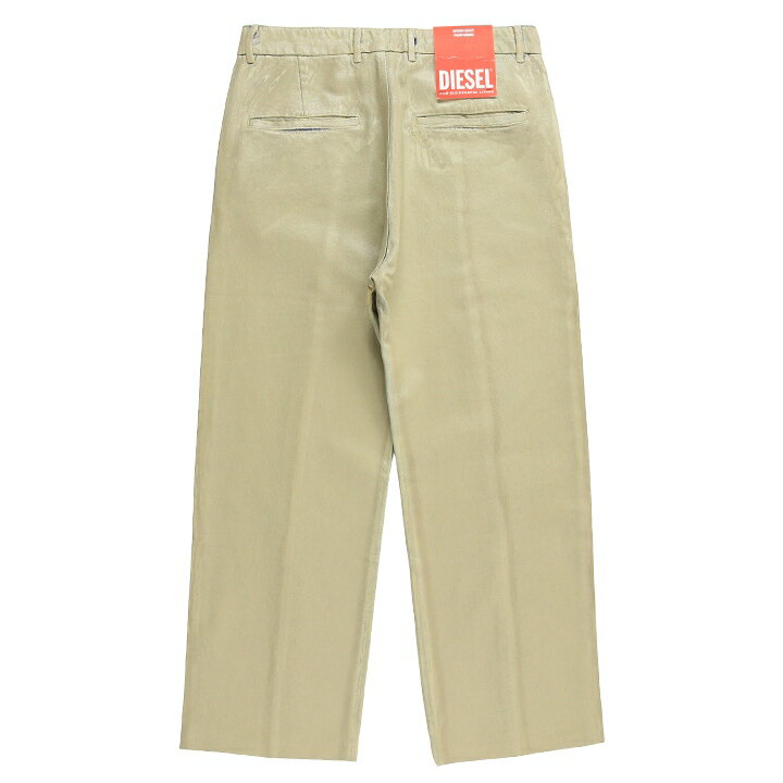 ■DIESEL ディーゼル メンズ■コーティング加工 スリムフィット テーパード ジーンズ デニム パンツ【D-CHINO-WORK】【W34L30】【ベージュ】die-m-p-f8-49j 《メーカー希望小売価格93,500円》