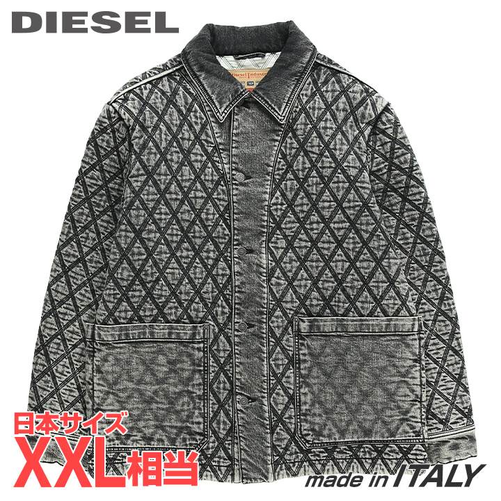 【商品状態】 新品・未使用 【平置き実寸サイズ】※単位cm 【L】(XXL相当)肩幅53 身幅65 袖丈65 着丈77 【素材】コットン(綿)98％　ポリウレタン2％ 裏地：ポリエステル65％　コットン(綿)35％ 中綿：ポリエステル100％ 【生産国】ITALY 【仕様】 ・ウォッシュ加工の仕様上、ダメージ感や色合いに個体差がございます。 ※こちらの商品はストック品に付き、たたみシワがある場合がございます。 予めご了承の上ご注文下さい。 注意点 ▼生産の過程上、色、サイズに若干のブレが生じます。 ▼色落ちの恐れがあるため他のお洗濯物とは分けて下さい。 *掲載写真は撮影やPCモニタの環境により、 実際の商品と商品画像の色が若干異なる場合がございます、予めご了承ください。 ※当店が扱うブランド商品は、正規代理店品、 もしくは、並行輸入品であり、全て、正規品であることを保証します。 メーカー希望小売価格はメーカー商品タグに基づいて掲載しています【L】