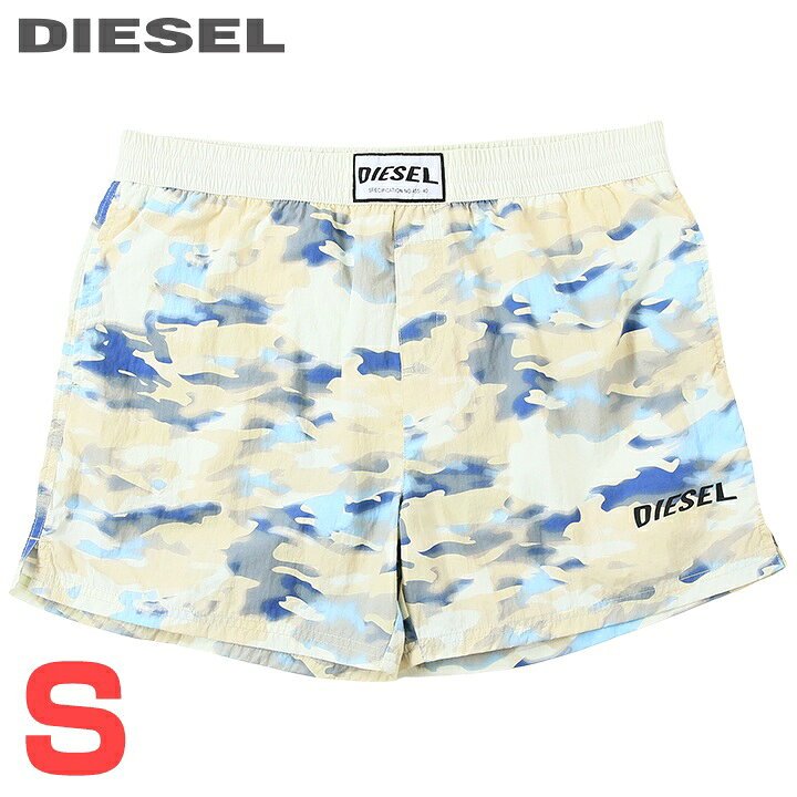 ■DIESEL Men's Camouflage Pattern Men's Swimwear Short Trunks Surf Pants Beachwear Swimwear [BMBX-NICO] [Size S] [White Beige] die-mc-g4-c24 《Manufacturer's Suggested Retail Price: ¥19,800》