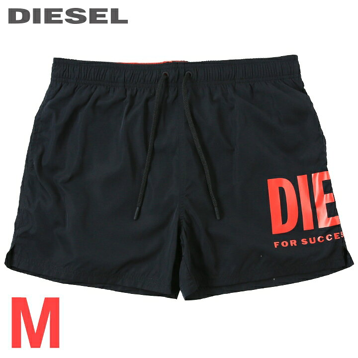 ■DIESEL Men's Swimwear■ Logo Print Men's Swim Trunks, Shorts, Surf Pants, Beachwear, Swimwear 【BMBX-NICO】【Size M】【Black】die-mc-g4-c3d 《Manufacturer's Suggested Retail Price: ¥19,800》