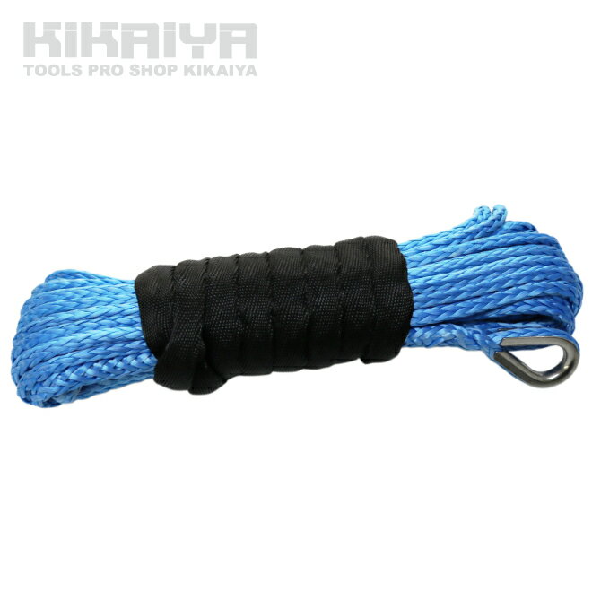 KIKAIYA 電動ウインチ12V 最大牽引能力1580kg ウィンチ（DC12V-6)用 シンセティックロープ 交換用 PARTS-ROPE-1