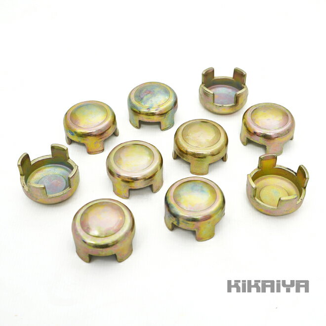 【エントリーでポイント4倍】単管 打ち込み ヘッド Φ48.6mm 単管パイプ用 10個セット 座金型 資材 キャップ KIKAIYA