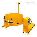 KIKAIYA ドラム缶反転機 ギアボックス付き ドラムチルト フォーク用 スチールドラム ポリドラム DHR-29
