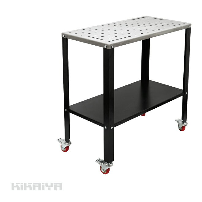 【期間限定クーポン配布】KIKAIYA 溶接テーブル キャスター付 軽量 溶接 作業台 溶接台 ウェルディング テーブル W91…