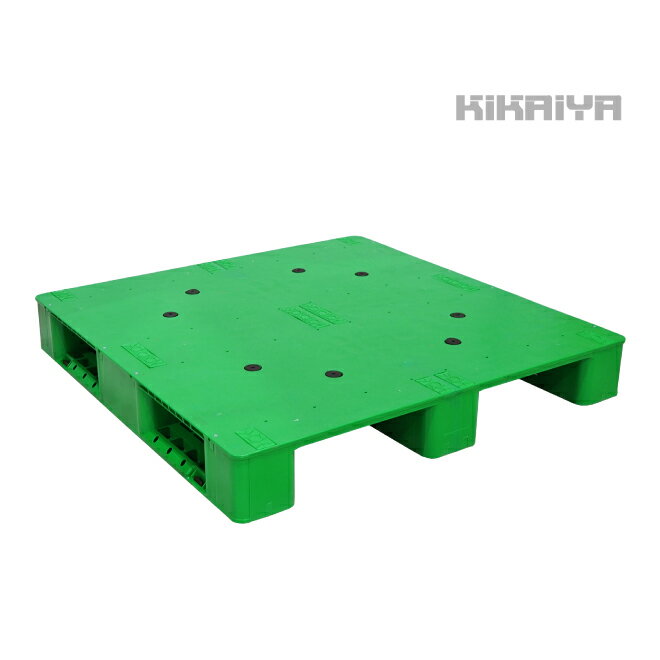 【期間限定クーポン配布】 KIKAIYA プラスチックパレット 1100x1100x150mm グリーン ゲタ型 樹脂 プラパレ 物流 保管…